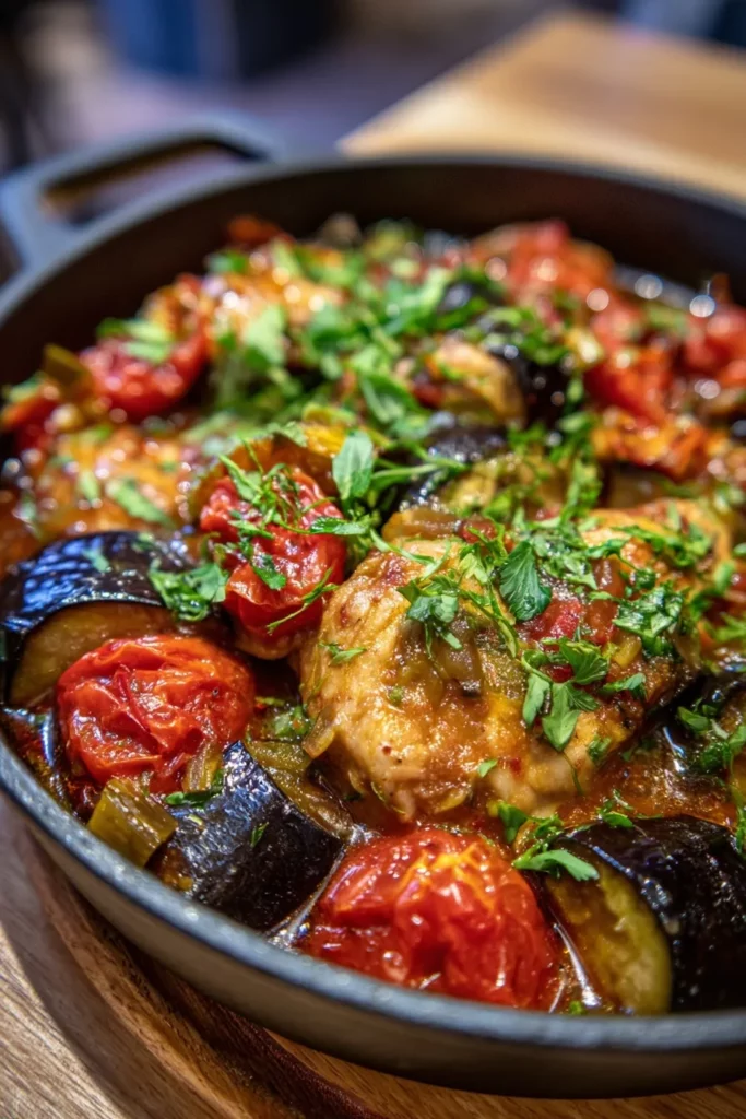 Ragoût de Poulet aux Aubergines: Comment préparer ce délicieux plat? 7 Ragoût de Poulet aux Aubergines