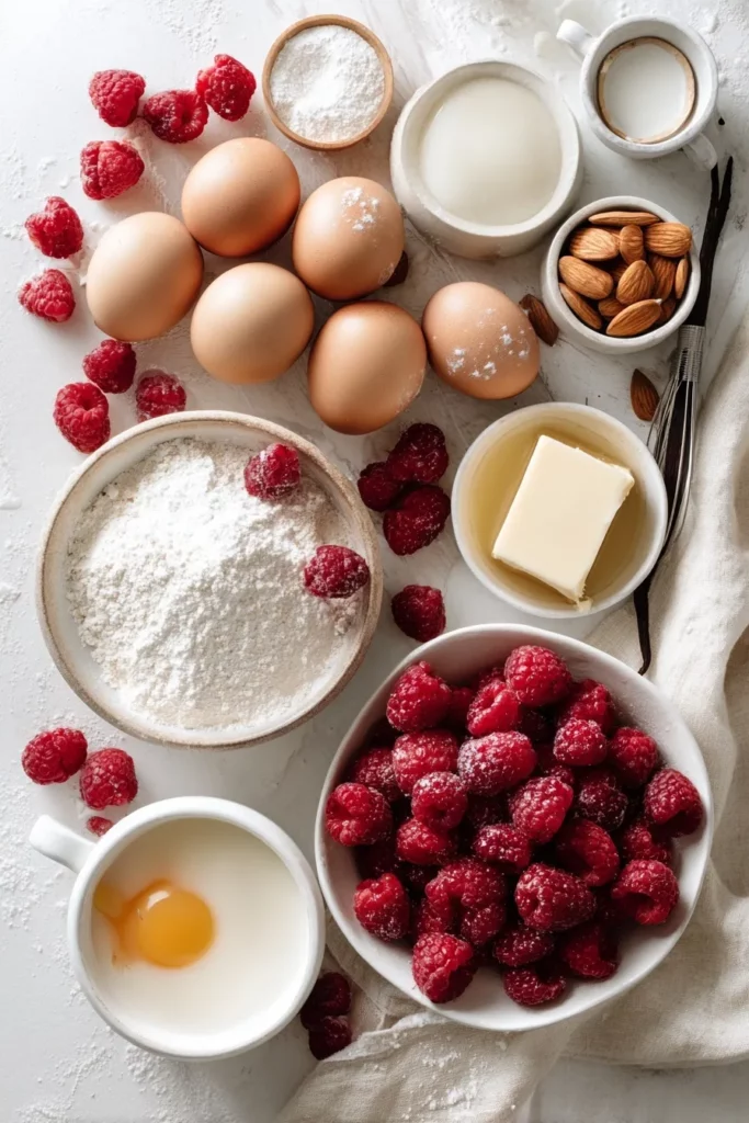 Recette de Clafoutis aux Framboises et Amandes