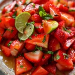 Salade Fraise-Pastèque au Miel et Citron Vert Exquise 5 Salade Fraise-Pastèque au Miel et Citron Vert