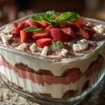 Tiramisu aux Fraises et Chocolat Blanc