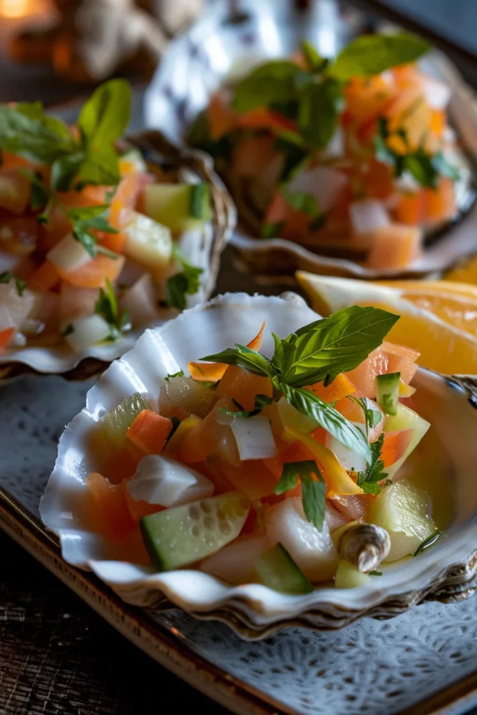 Ceviche D'huîtres Agrumes et Gingembre: Fraîcheur Irrésistible