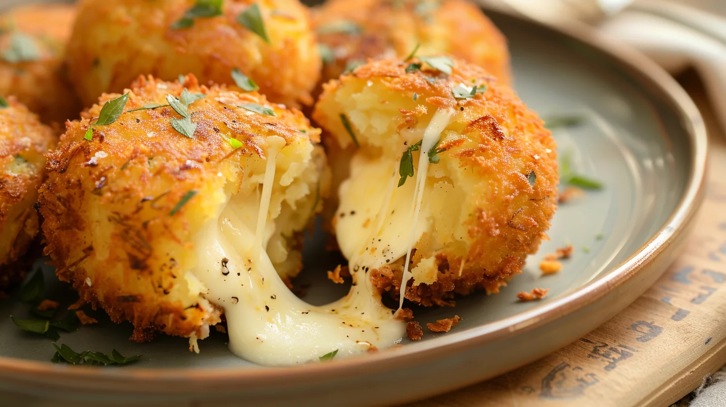 Croquettes de Pommes de Terre Farcies à La Mozzarella