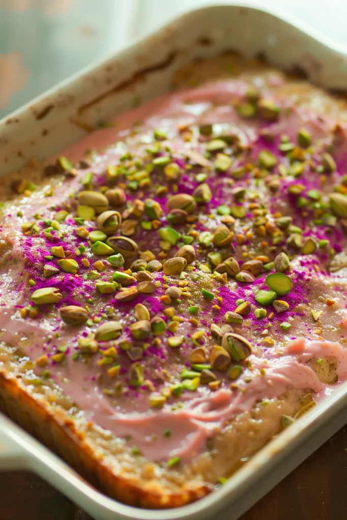 Dessert Pistache et Rose: Irrésistible Délice Floral à Tester
