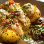 Délicieuses Pommes de Terre Farcies au Lard et Reblochon