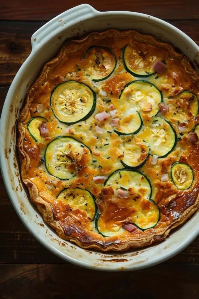 Flan Léger Courgettes et Jambon: Recette Savoureuse et Facile