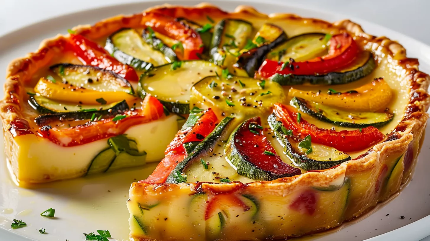 Flan Provençal aux Légumes D'Été