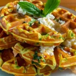 Gaufres de Légumes au Fromage Mozzarella