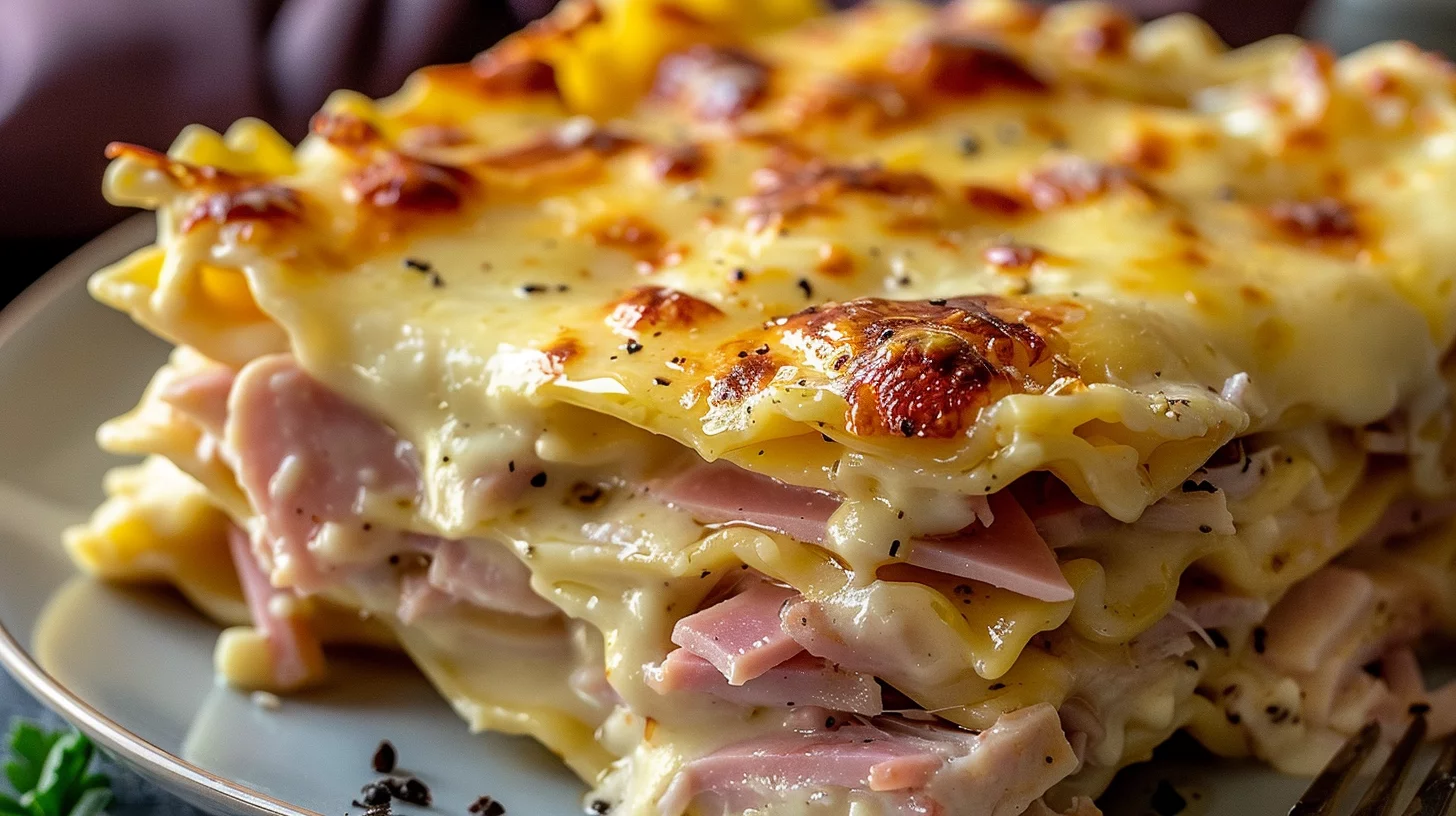 Lasagnes au Jambon et Fromage