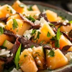 Salade Fraîcheur au Melon Feta et Jambon