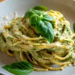 Spaghetti à La Crème de Courgette