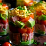 Verrines Avocat Thon Tomates Œuf