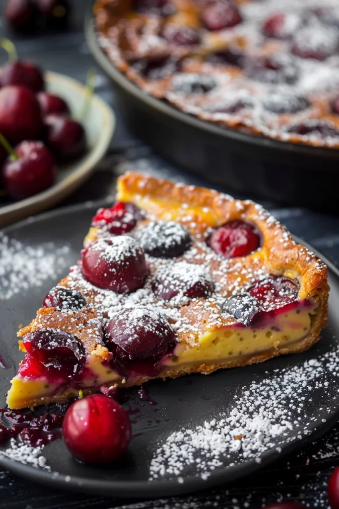 Clafoutis Stylisé Instagram Moderne: Régal Gourmand aux Cerises