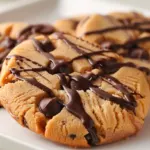 Cookies Moelleux au Beurre de Cacahuète et Chocolat Fondu