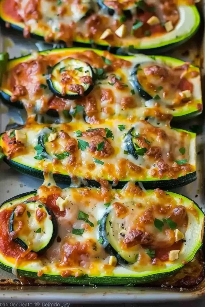 Courgettes Farcies en Bateau Façon Pizza - Explosion de Saveurs en 30 Min