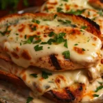 Croque au Poulet Crème et Fromage Gratiné
