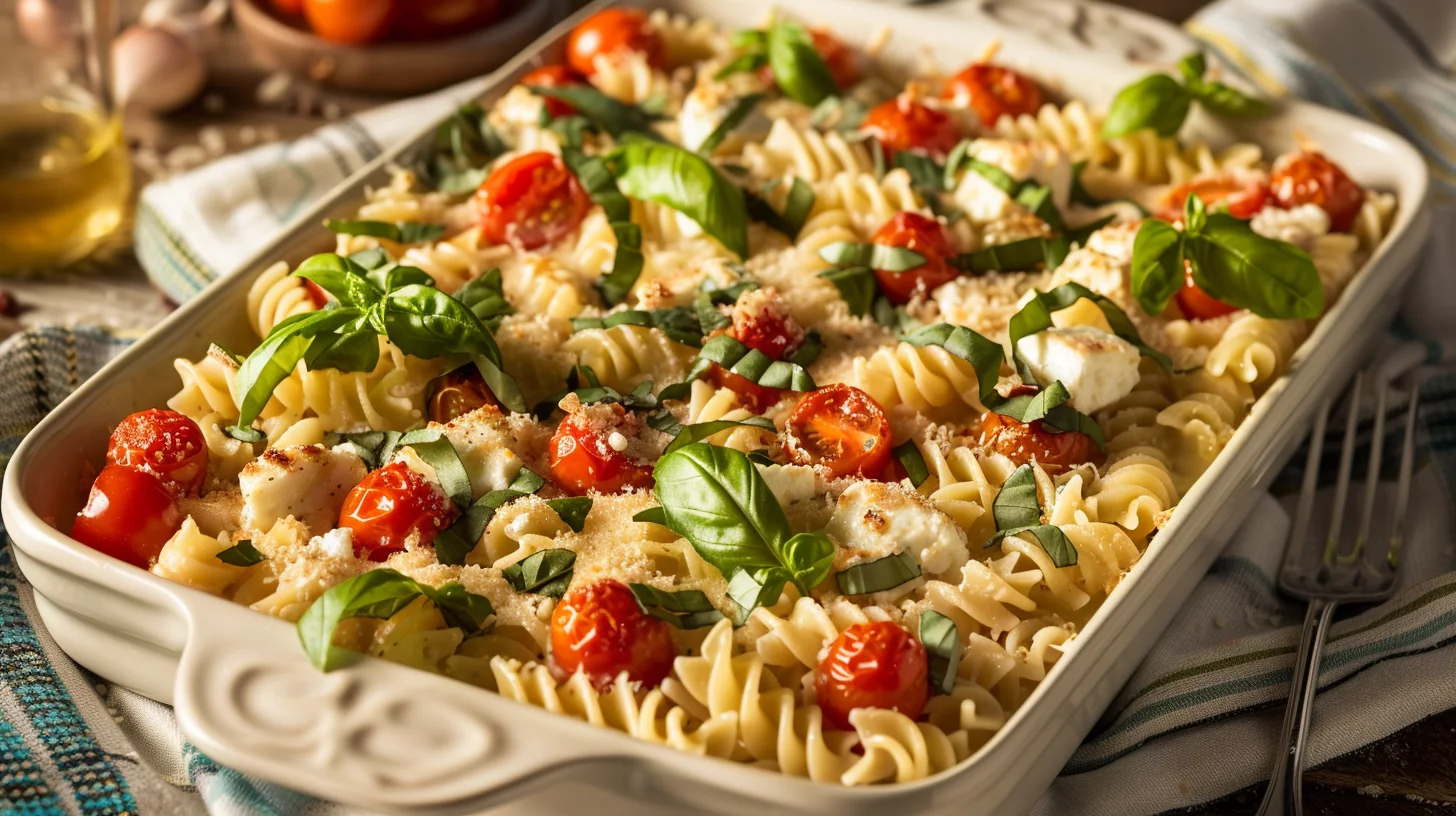 Feta et Tomates Cerises au Four Pour des Pâtes à Tomber à La Renvers
