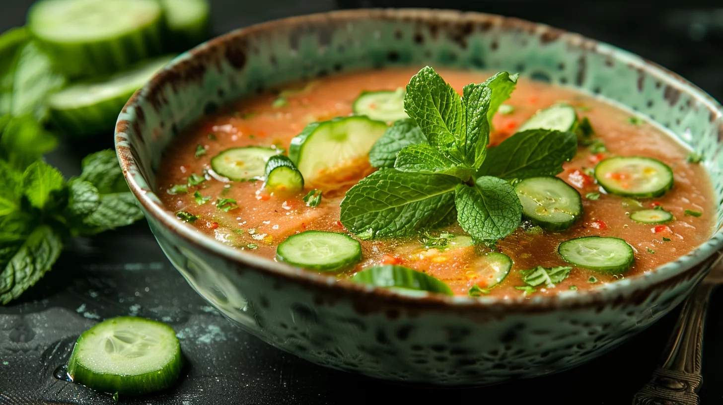 Gaspacho de Concombre de Cyril Lignac