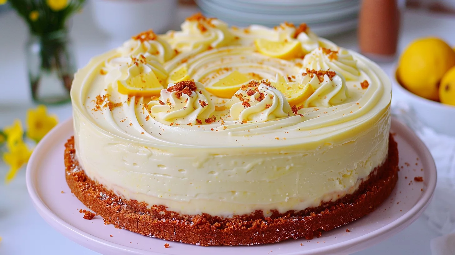 Gâteau Sans Cuisson au Citron et Spéculoos