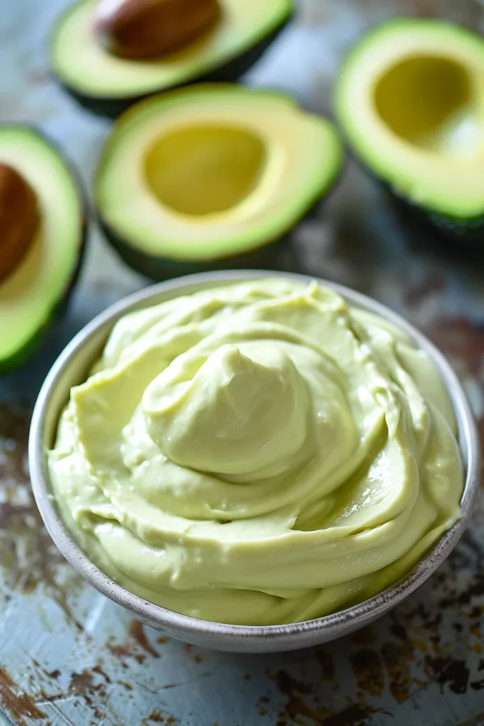 Mayonnaise Simple à l'Avocat: Crémeux et Irrésistible