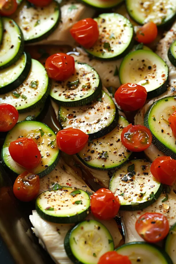 Émincé de Poulet aux Courgettes et Tomates Cerises: Un Festin Savoureux en un Instant