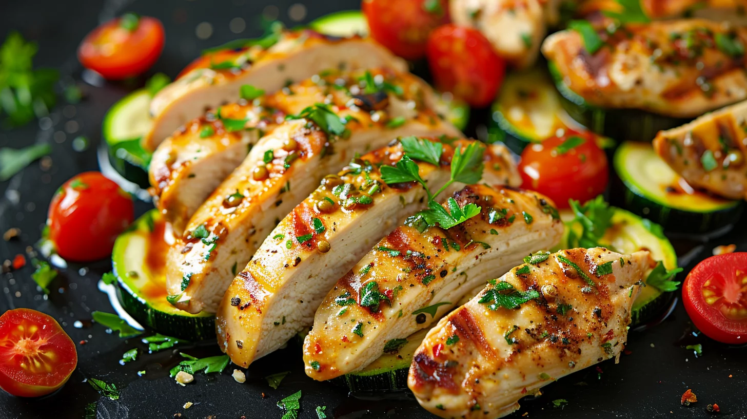 Émincé de Poulet aux Courgettes et Tomates Cerises