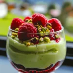 Mousse Aérienne à La Pistache et Framboise
