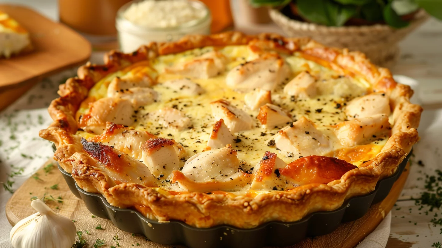Quiche Soufflée au Fromage Légère et Fondante