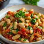Ragoût Velouté aux Haricots Blancs et Tomates