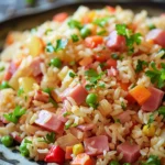 Riz Savoureux au Jambon and Légumes