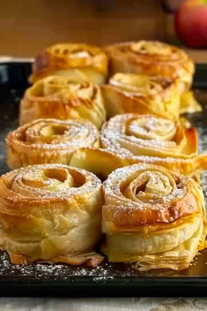 Roulés Feuilletés aux Pommes en 10 Minutes: Une Explosion de Saveurs en Un Rouleau