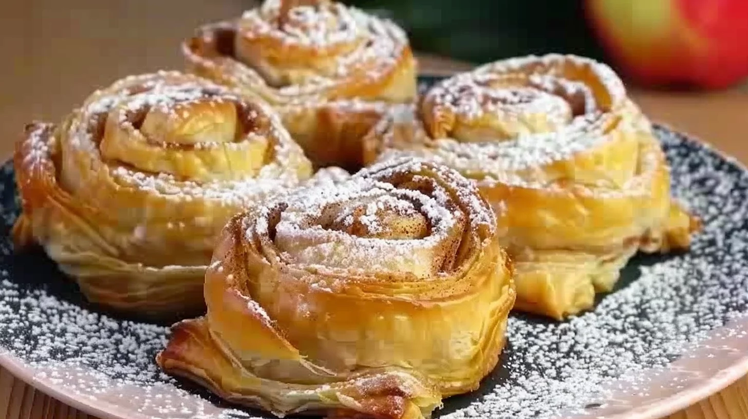 Roulés Feuilletés aux Pommes en 10 Minutes