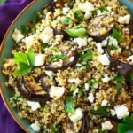 Salade de Quinoa Aubergines Grillées et Feta