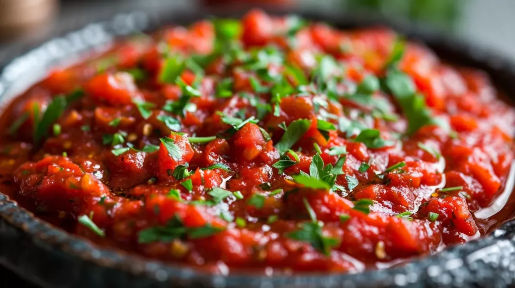 Sauce aux Poivrons et Tomates