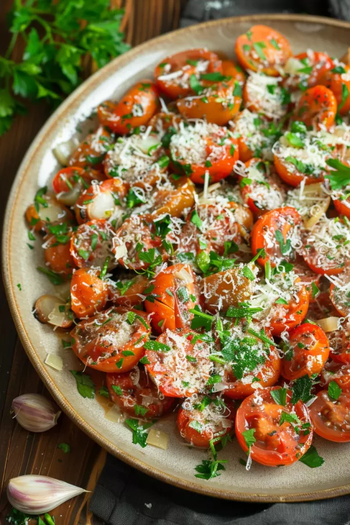 Sauce Rosée aux Tomates Cerises Rôties: Un Festin Crémeux et Irrésistible