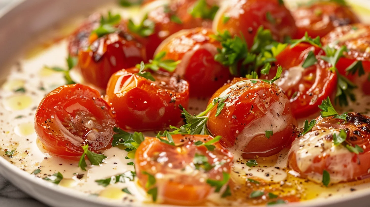 Sauce Rosée aux Tomates Cerises Rôties