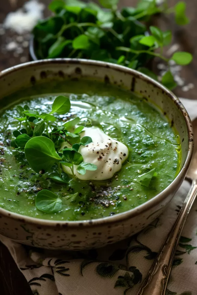 Soupe de Cresson et Pommes de Terre: Savourez la Crémeuse Excellence