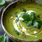 Soupe Froide de Courgette et Basilic