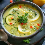 Soupe Grecque de Courgettes au Citron