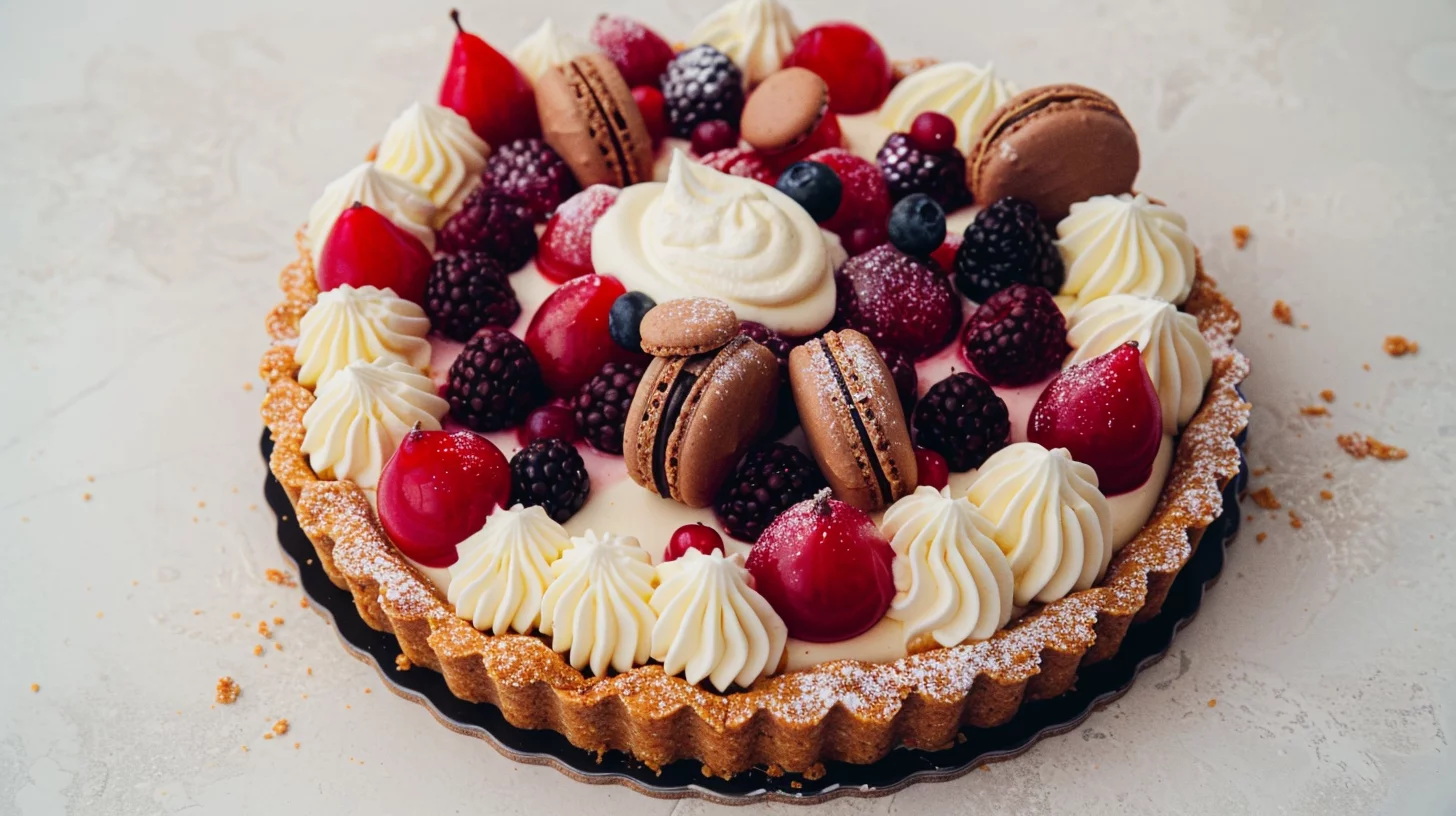 Tarte Céleste aux Fruits Rouges et Mascarpone