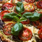 Tarte Tomate Pesto et Mozarella
