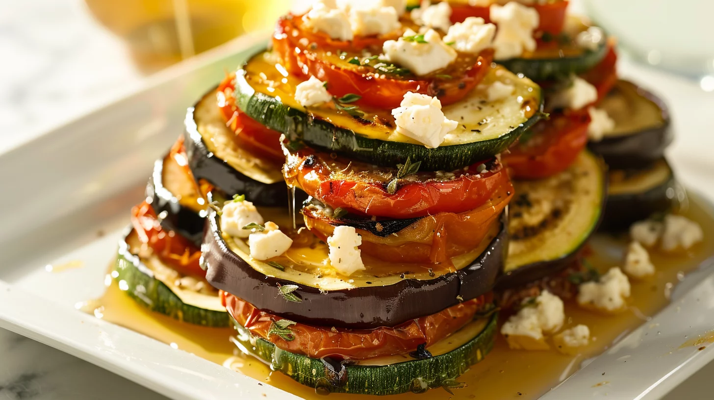 Tian de Légumes au Fromage de Chèvre et Miel