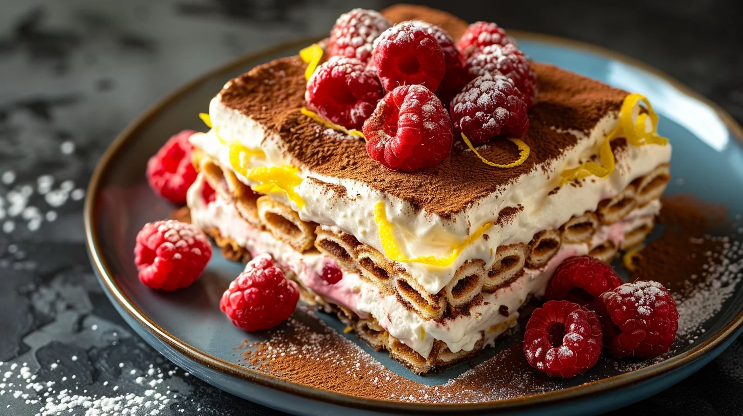 Tiramisu Citron Framboise Sans Cuisson