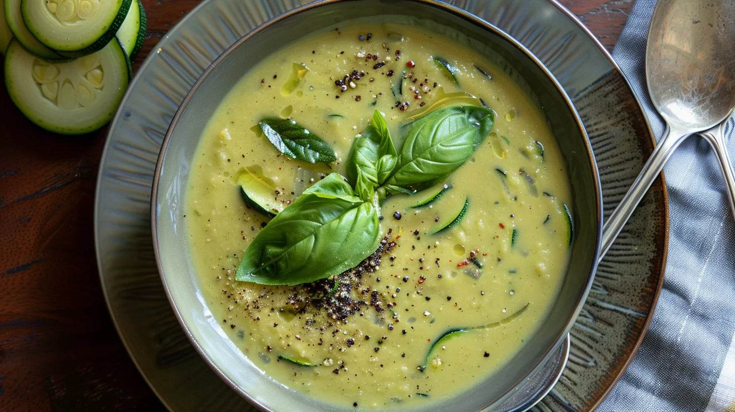 Velouté de Courgettes au Basilic Une Soupe Facile et Savoureuse
