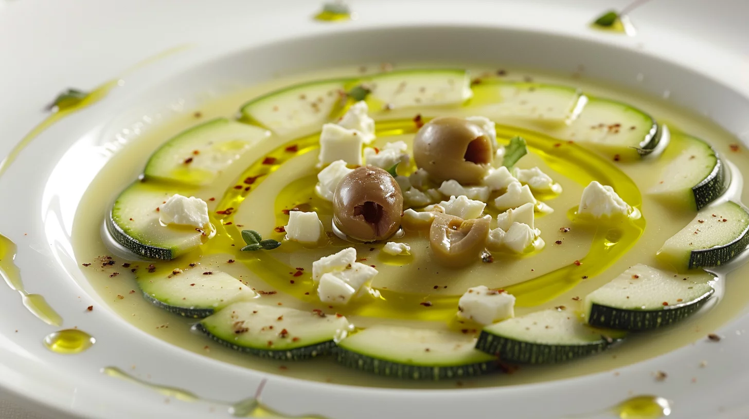 Velouté Froid de Courgettes à La Feta