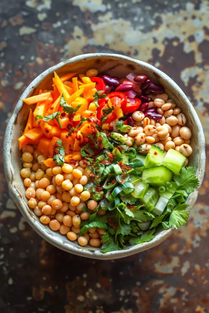 Buddha Bowl Coloré aux Légumineuses: Savourez la Puissance Végétale