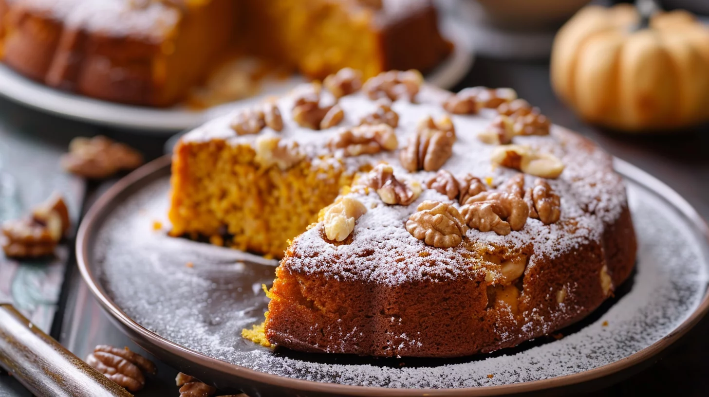 Cake Citrouille Noix