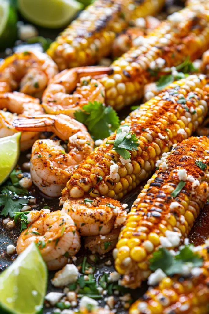 Crevettes et Maïs de Rue Mexicain: Un Festin Épique pour les Papilles