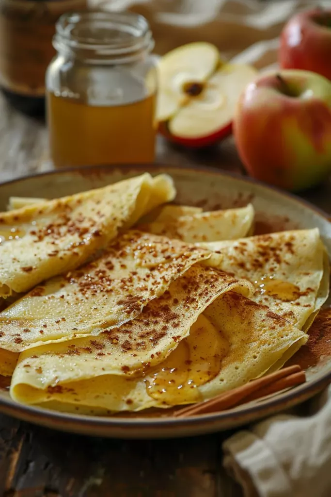 Crêpes Pommes Cannelle - Une Explosion de Saveurs Automnales