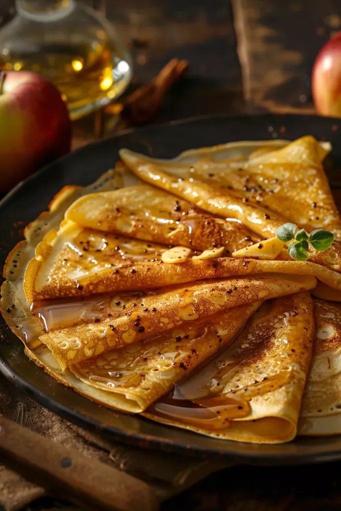 Crêpes Pommes Cannelle - Une Explosion de Saveurs Automnales