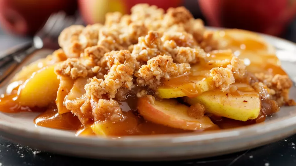 Crumble Pommes Caramel